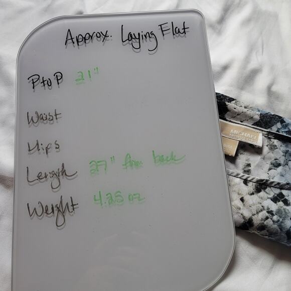 Michael Michael Kors snakeskin handkerchief butterfly sleeve blouse size S/M - Picture 8 of 9